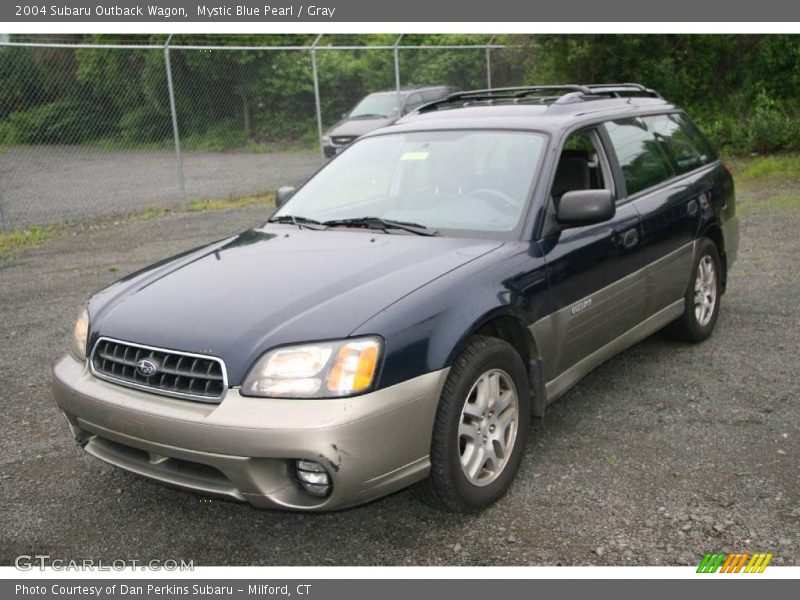 Mystic Blue Pearl / Gray 2004 Subaru Outback Wagon