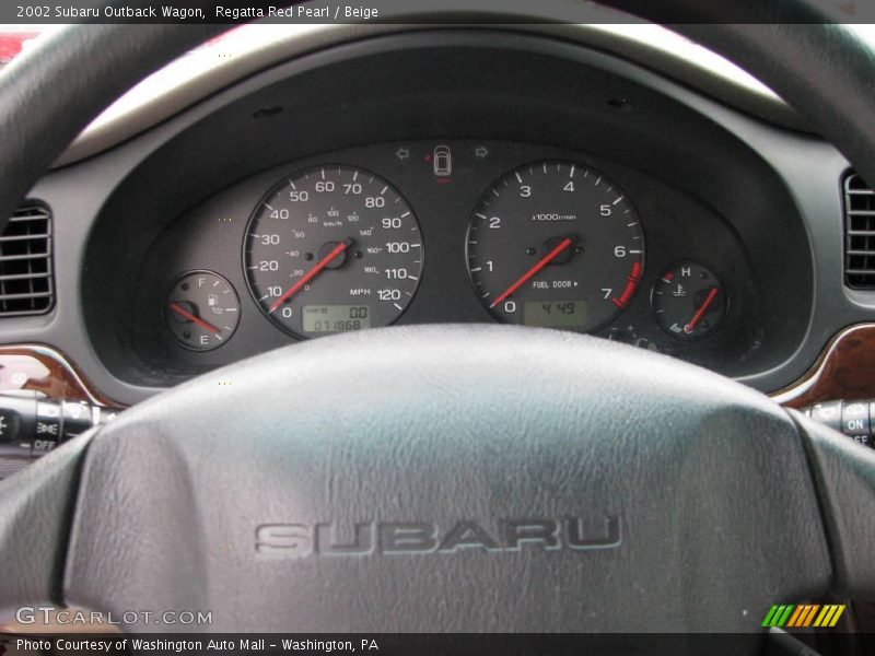Regatta Red Pearl / Beige 2002 Subaru Outback Wagon