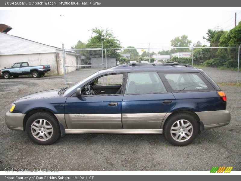 Mystic Blue Pearl / Gray 2004 Subaru Outback Wagon
