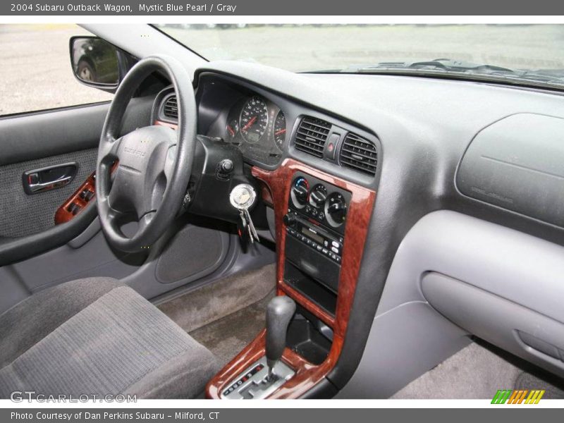 Mystic Blue Pearl / Gray 2004 Subaru Outback Wagon