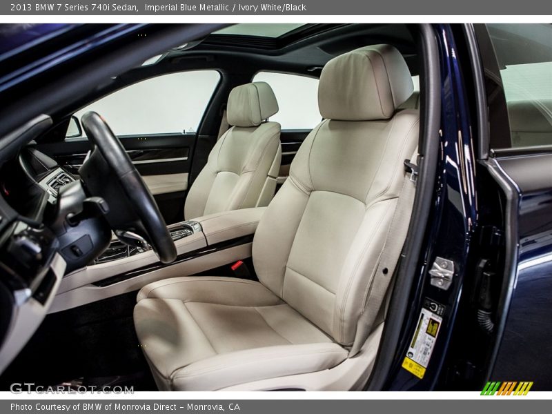 Imperial Blue Metallic / Ivory White/Black 2013 BMW 7 Series 740i Sedan