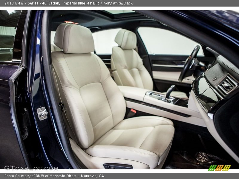 Imperial Blue Metallic / Ivory White/Black 2013 BMW 7 Series 740i Sedan