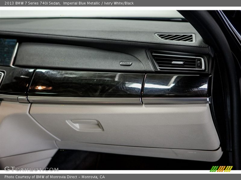 Imperial Blue Metallic / Ivory White/Black 2013 BMW 7 Series 740i Sedan