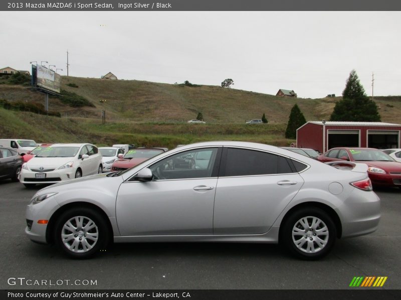 Ingot Silver / Black 2013 Mazda MAZDA6 i Sport Sedan