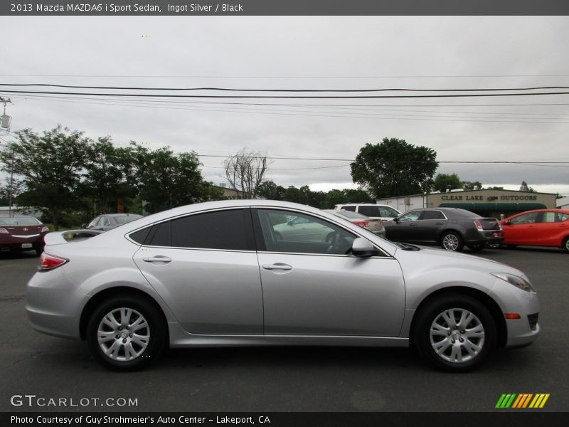 Ingot Silver / Black 2013 Mazda MAZDA6 i Sport Sedan