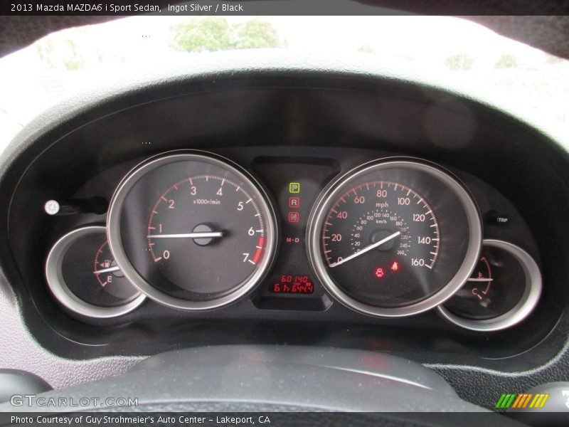 Ingot Silver / Black 2013 Mazda MAZDA6 i Sport Sedan