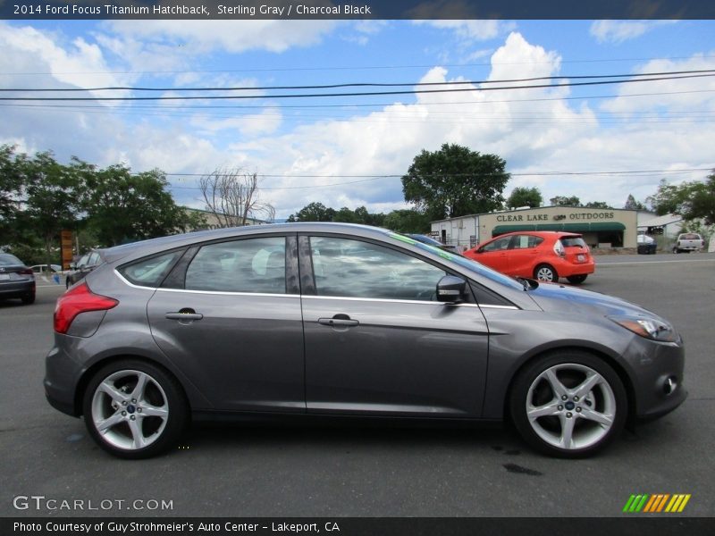 Sterling Gray / Charcoal Black 2014 Ford Focus Titanium Hatchback