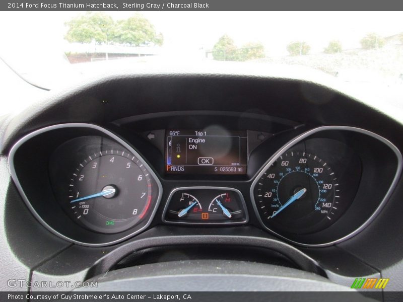 Sterling Gray / Charcoal Black 2014 Ford Focus Titanium Hatchback