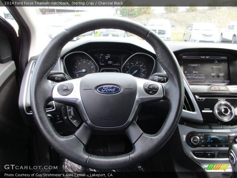 Sterling Gray / Charcoal Black 2014 Ford Focus Titanium Hatchback