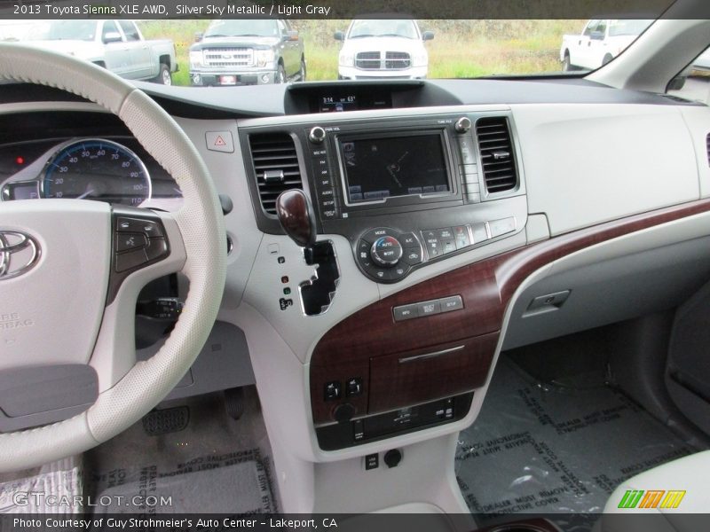 Silver Sky Metallic / Light Gray 2013 Toyota Sienna XLE AWD