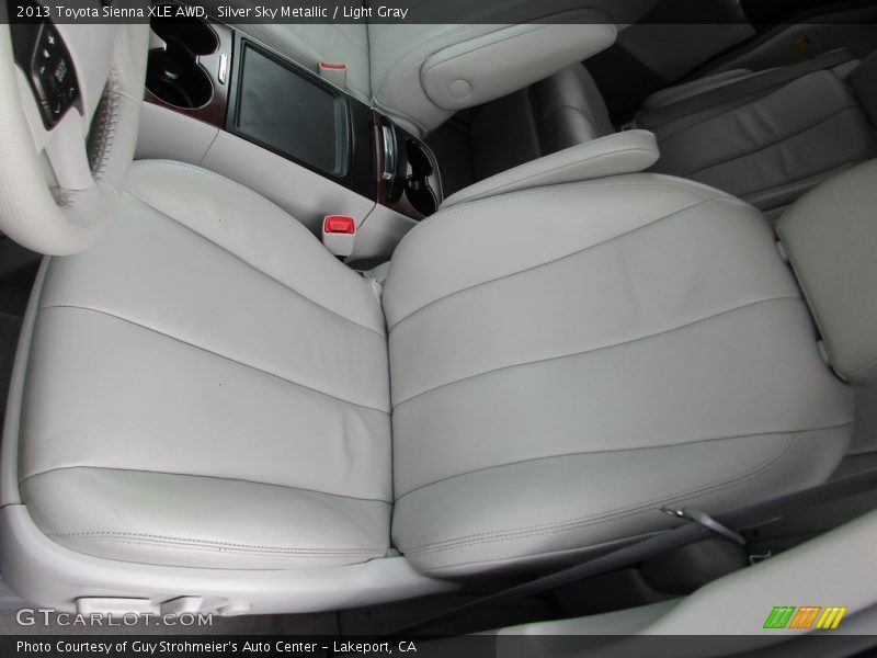 Silver Sky Metallic / Light Gray 2013 Toyota Sienna XLE AWD
