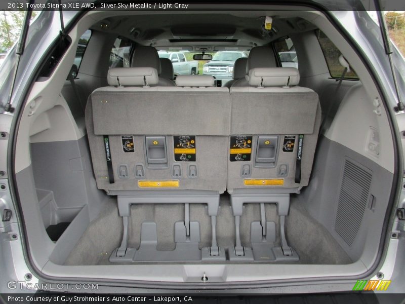 Silver Sky Metallic / Light Gray 2013 Toyota Sienna XLE AWD