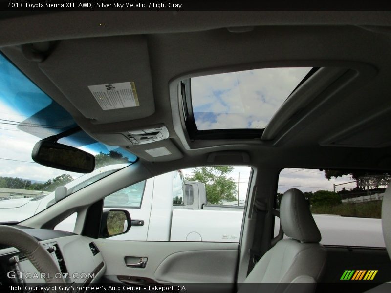 Silver Sky Metallic / Light Gray 2013 Toyota Sienna XLE AWD