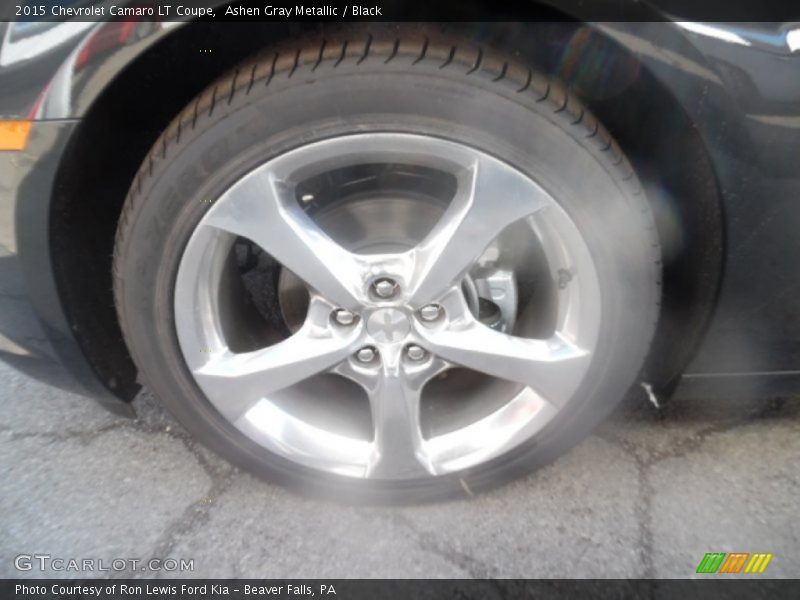 Ashen Gray Metallic / Black 2015 Chevrolet Camaro LT Coupe