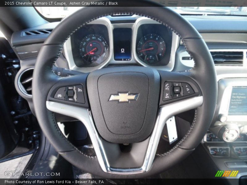 Ashen Gray Metallic / Black 2015 Chevrolet Camaro LT Coupe