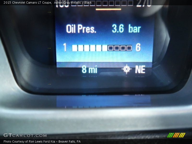 Ashen Gray Metallic / Black 2015 Chevrolet Camaro LT Coupe