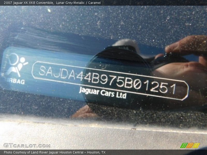 Lunar Grey Metallic / Caramel 2007 Jaguar XK XK8 Convertible