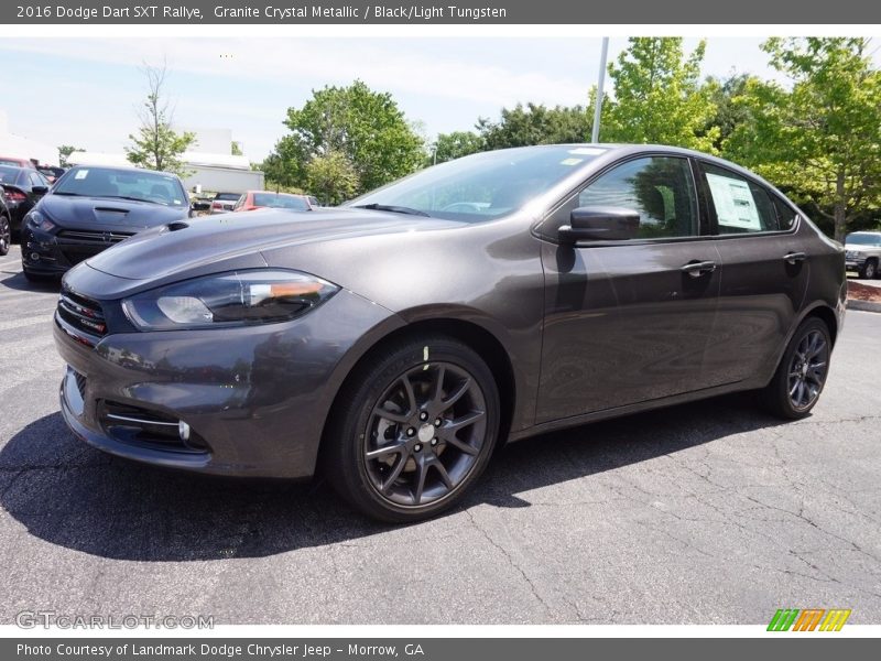 Granite Crystal Metallic / Black/Light Tungsten 2016 Dodge Dart SXT Rallye