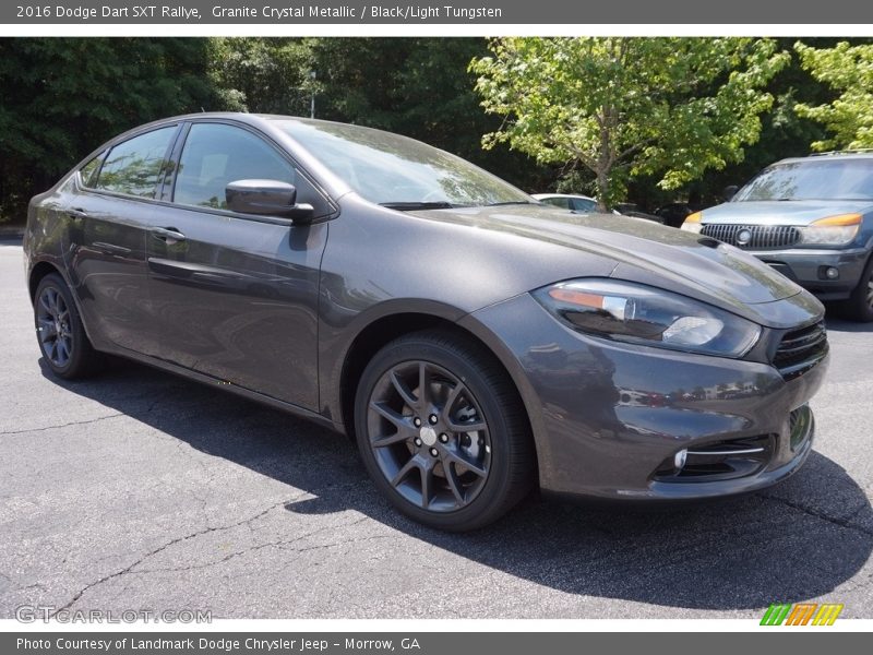 Granite Crystal Metallic / Black/Light Tungsten 2016 Dodge Dart SXT Rallye