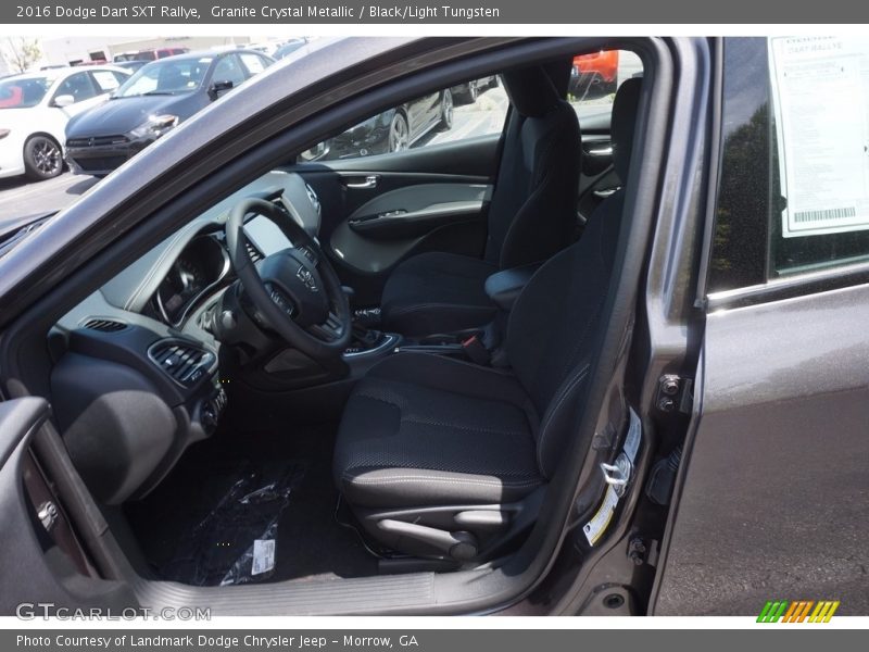 Granite Crystal Metallic / Black/Light Tungsten 2016 Dodge Dart SXT Rallye