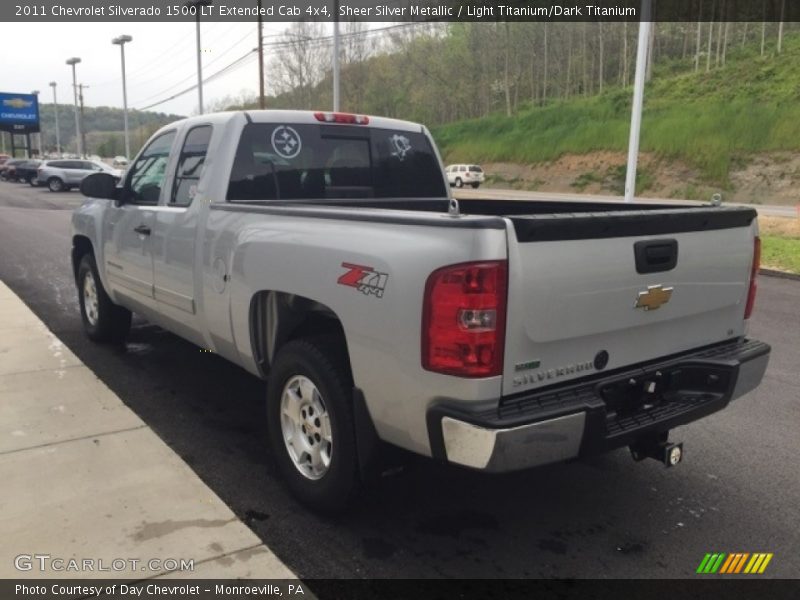 Sheer Silver Metallic / Light Titanium/Dark Titanium 2011 Chevrolet Silverado 1500 LT Extended Cab 4x4