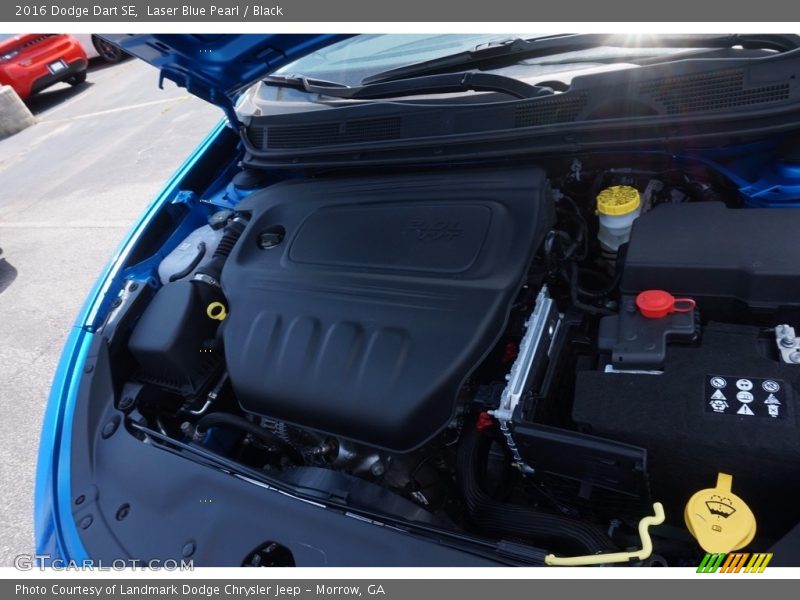 Laser Blue Pearl / Black 2016 Dodge Dart SE