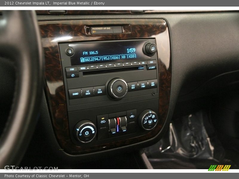 Imperial Blue Metallic / Ebony 2012 Chevrolet Impala LT