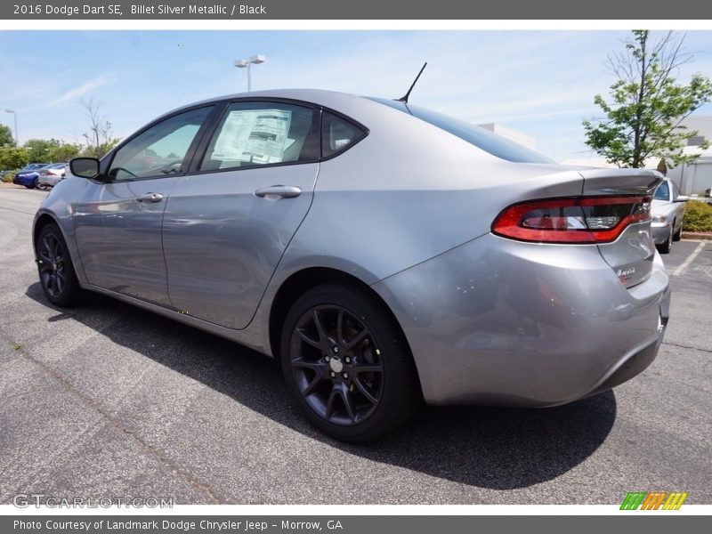 Billet Silver Metallic / Black 2016 Dodge Dart SE