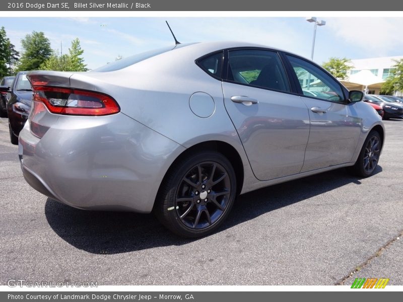 Billet Silver Metallic / Black 2016 Dodge Dart SE