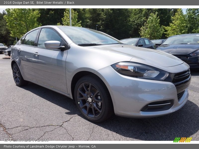 Billet Silver Metallic / Black 2016 Dodge Dart SE