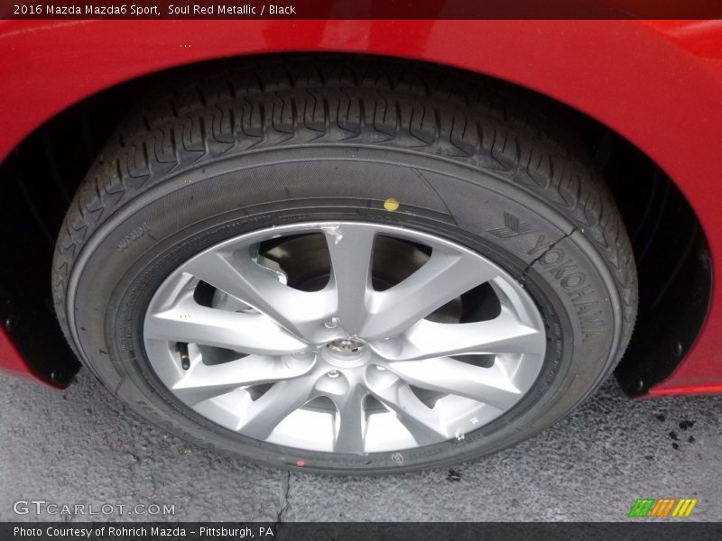 Soul Red Metallic / Black 2016 Mazda Mazda6 Sport