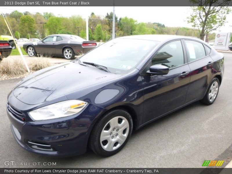 True Blue Pearl Coat / Black 2013 Dodge Dart SE