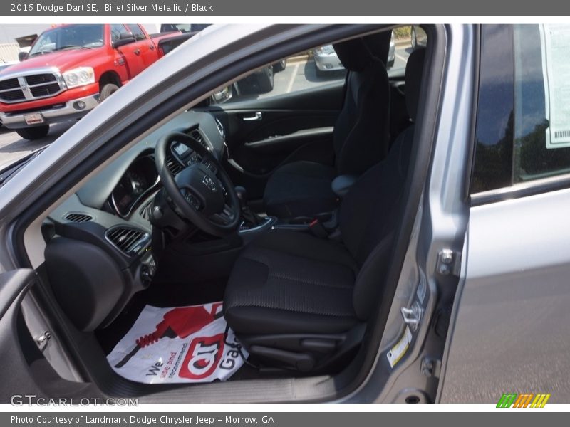 Billet Silver Metallic / Black 2016 Dodge Dart SE