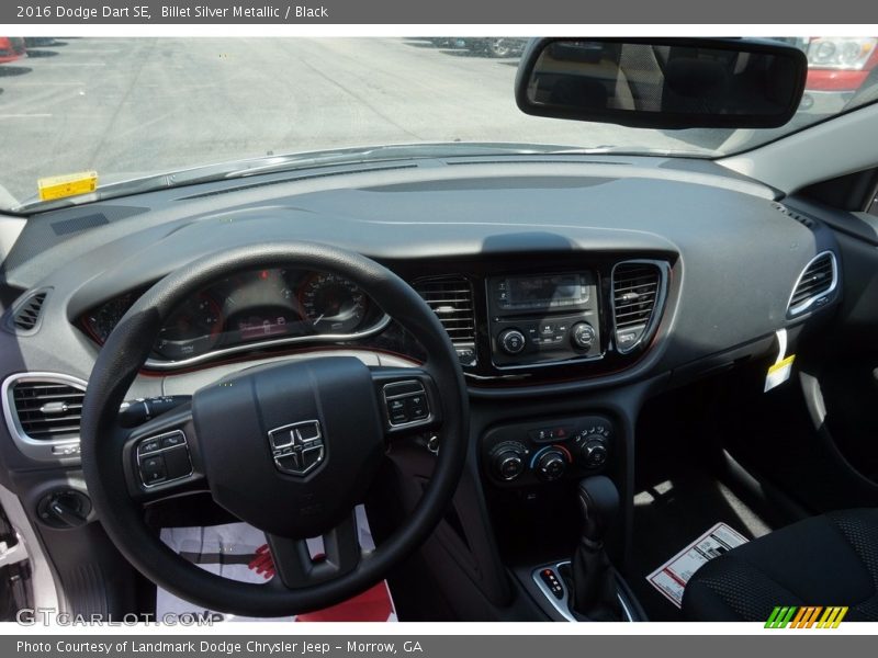 Billet Silver Metallic / Black 2016 Dodge Dart SE