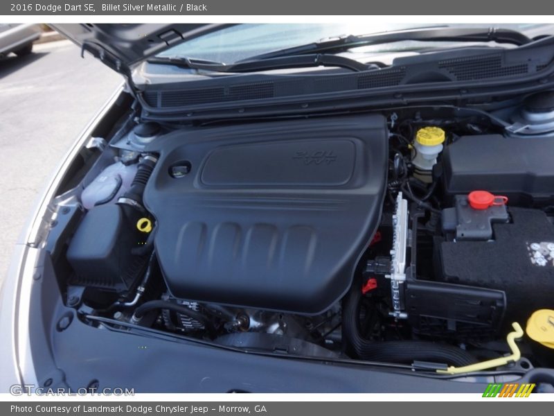 Billet Silver Metallic / Black 2016 Dodge Dart SE