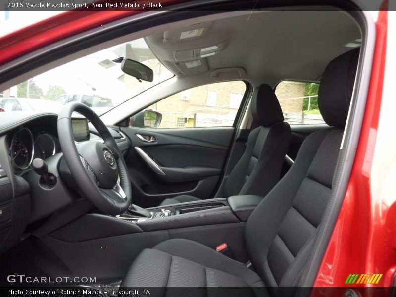 Soul Red Metallic / Black 2016 Mazda Mazda6 Sport