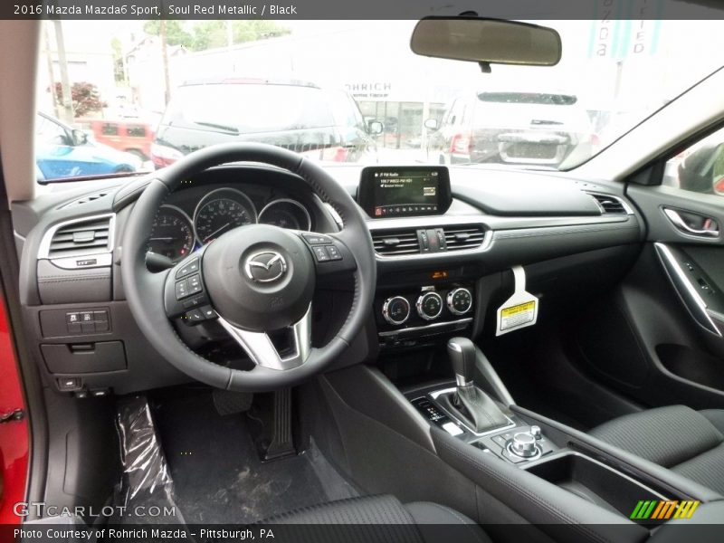 Soul Red Metallic / Black 2016 Mazda Mazda6 Sport