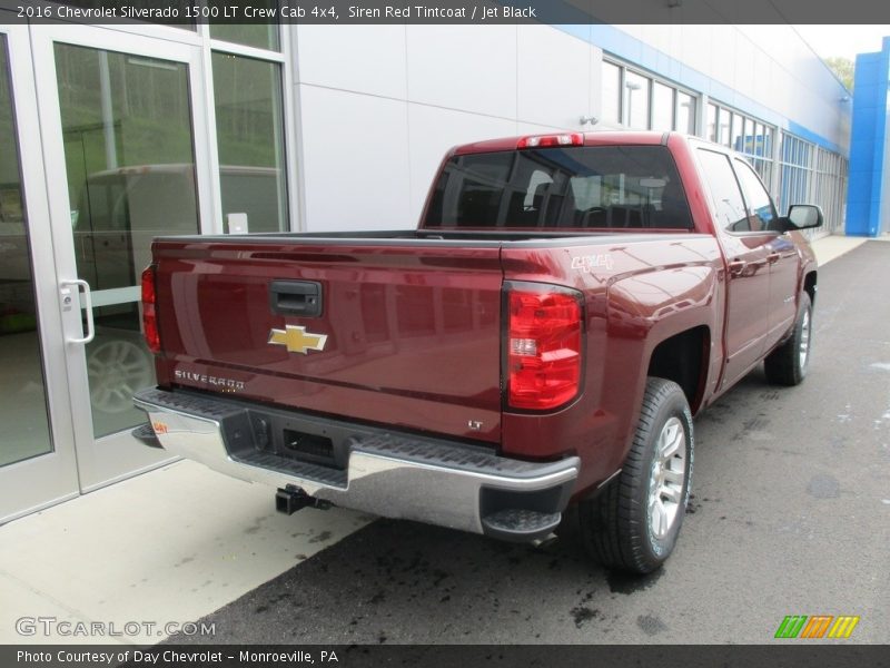 Siren Red Tintcoat / Jet Black 2016 Chevrolet Silverado 1500 LT Crew Cab 4x4