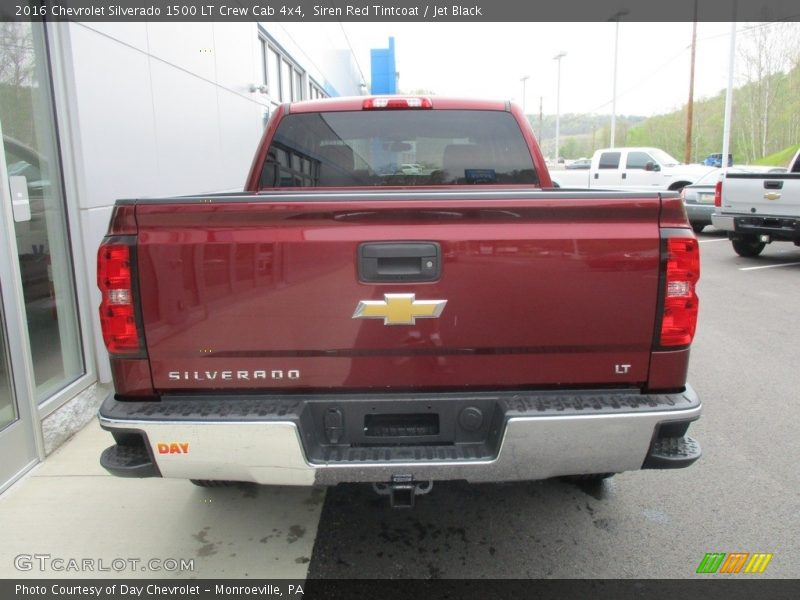 Siren Red Tintcoat / Jet Black 2016 Chevrolet Silverado 1500 LT Crew Cab 4x4