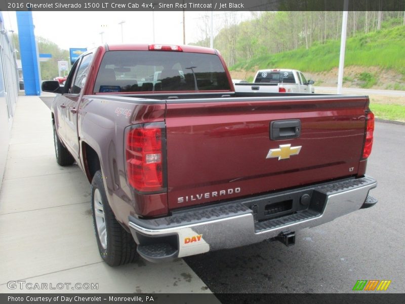 Siren Red Tintcoat / Jet Black 2016 Chevrolet Silverado 1500 LT Crew Cab 4x4