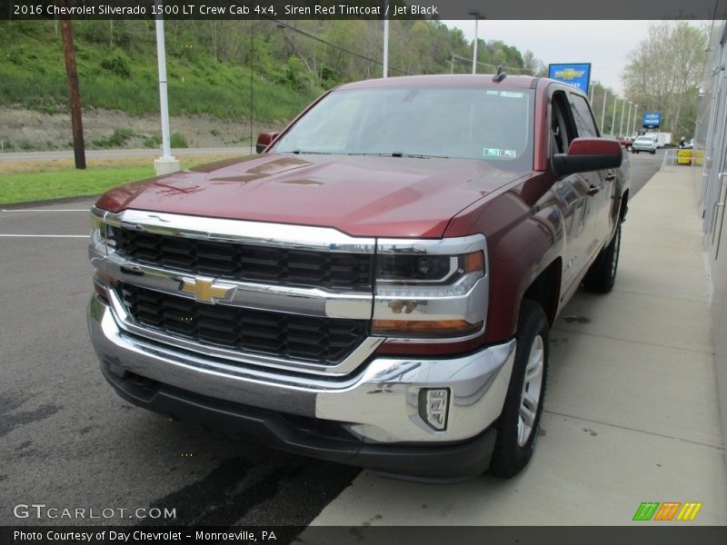 Siren Red Tintcoat / Jet Black 2016 Chevrolet Silverado 1500 LT Crew Cab 4x4