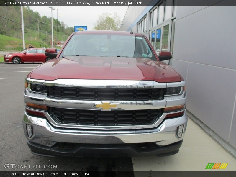 Siren Red Tintcoat / Jet Black 2016 Chevrolet Silverado 1500 LT Crew Cab 4x4