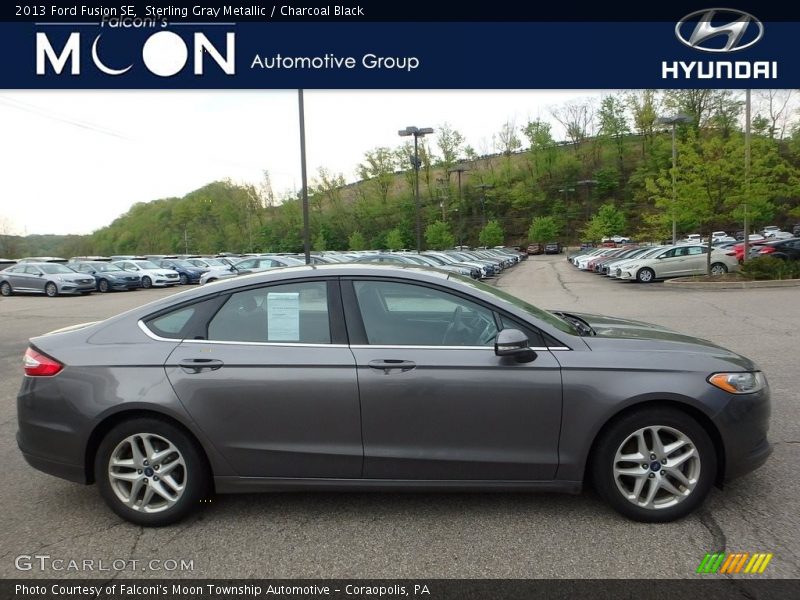 Sterling Gray Metallic / Charcoal Black 2013 Ford Fusion SE