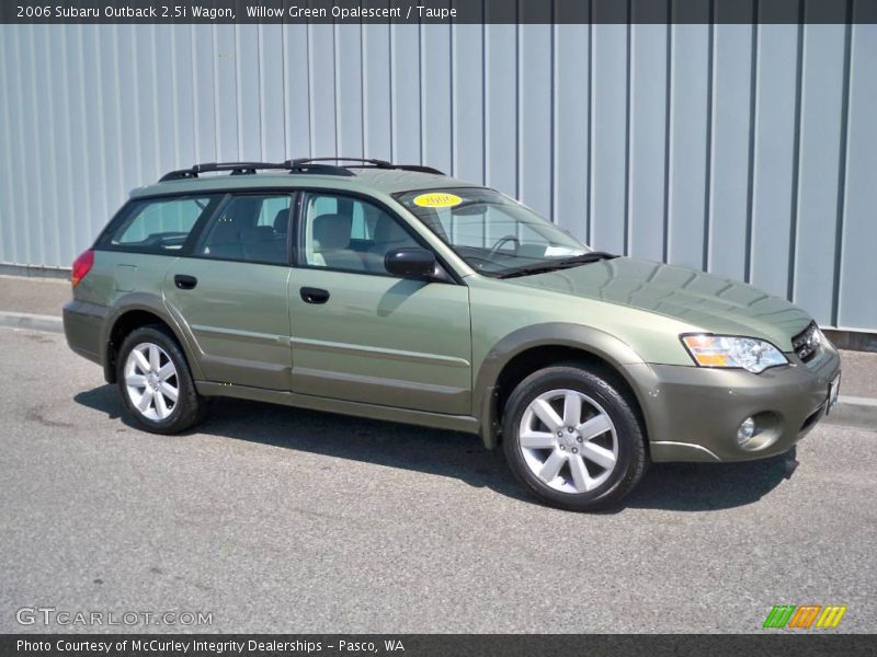 Willow Green Opalescent / Taupe 2006 Subaru Outback 2.5i Wagon