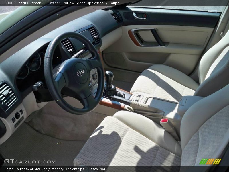 Willow Green Opalescent / Taupe 2006 Subaru Outback 2.5i Wagon