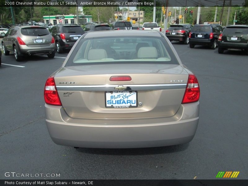 Amber Bronze Metallic / Cashmere Beige 2008 Chevrolet Malibu Classic LT Sedan