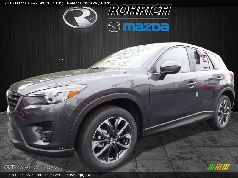 Meteor Gray Mica / Black 2016 Mazda CX-5 Grand Touring