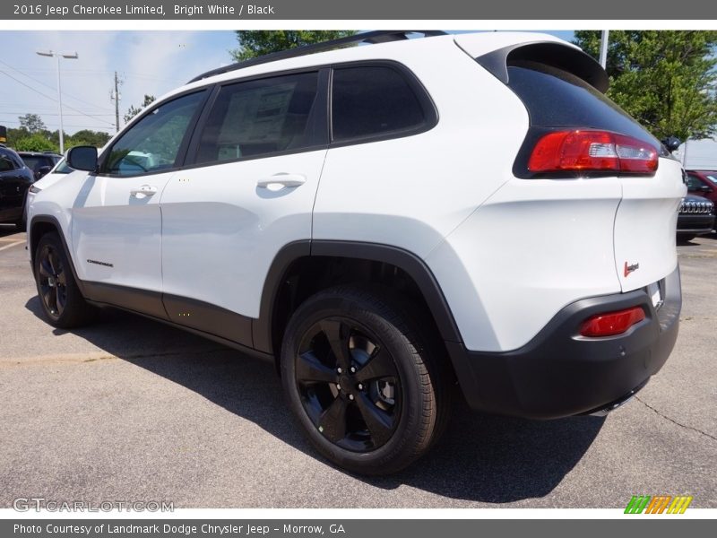 Bright White / Black 2016 Jeep Cherokee Limited