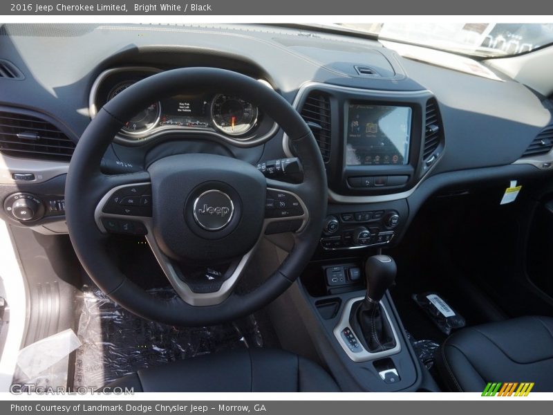 Bright White / Black 2016 Jeep Cherokee Limited