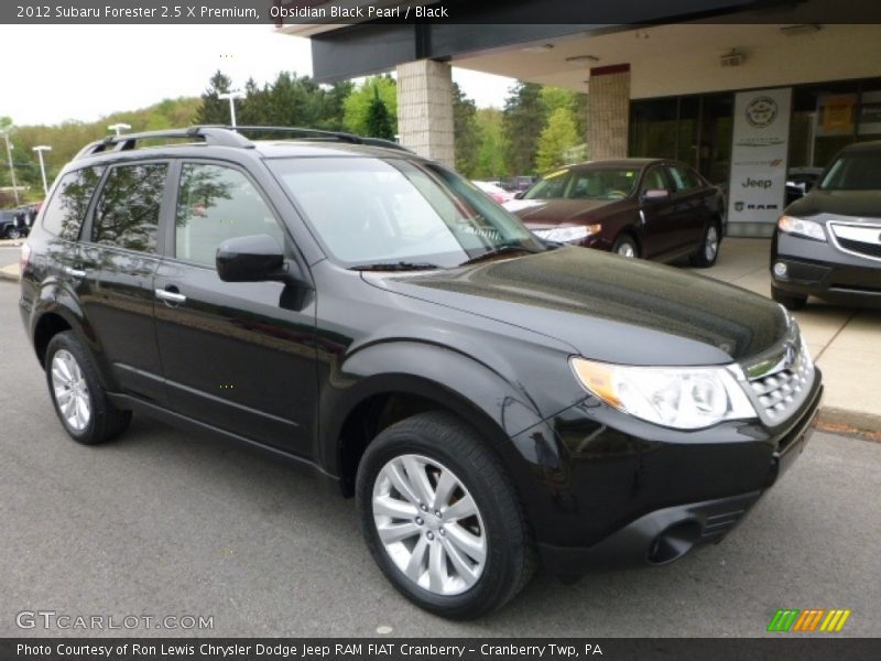 Obsidian Black Pearl / Black 2012 Subaru Forester 2.5 X Premium